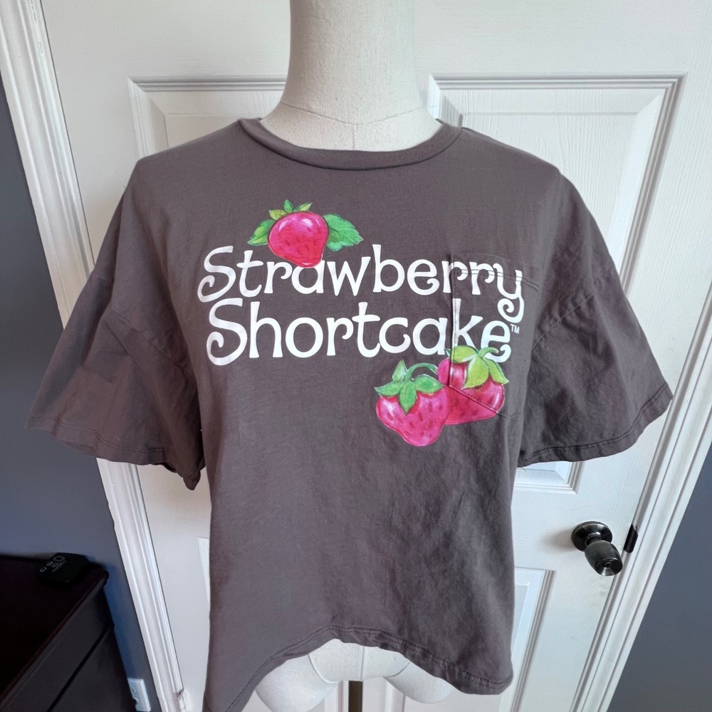 Strawberry Shortcake Women's Gray Short Sleeve Tee